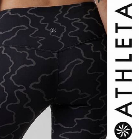 SZ M ATHLETA TEXTURED TIGHT - Picture 1 of 3